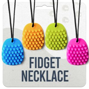 Chewy Necklace by Hedgehog – Sensory Aid for Kids, Ideal Teething Toy Made from Soft, Smooth, Food-Grade Silicone for Relief and Stimulation. Provides Comfort and Gentle Support for Children.