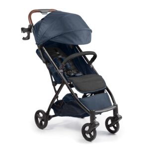 Ingenuity 3Dquickclose CS+ Compact Fold Stroller – Lightweight Stroller with Oversized Canopy, Extra-Large Storage and Compact Fold, Deep Ocean