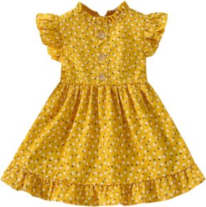 VINUOKER Toddler Baby Girl Skirt Floral Dress Summer Sundress Little Girl Casual Dresse Summer Fall Outfits