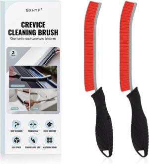 SXhyf Cleaning Brush – Hard Bristle Crevice Cleaning Brush, Multifunctional Gap Scrub Brush, Home Essentials, Bathroom Cleaner Tools for Household Use, Kitchen, Window, Faucets, Toilet, Grout, Car
