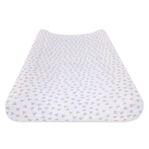 Burt’s Bees Baby – Changing Pad Cover, 100% Organic Jersey Cotton Changing Pad Liner for Standard 16 x 32 Inch Changing Mats