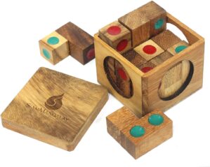 Vegas Baby: Wooden Puzzle for Adults a Handmade 3D Brain Teaser Soma Cube from SiamMandalay by Siam Mandalay