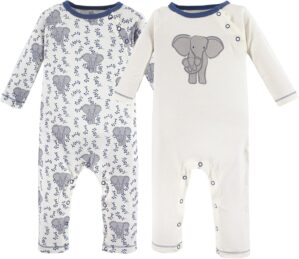 Touched by Nature Baby Girls’ Organic Cotton Coveralls