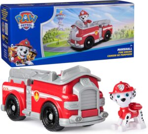 Paw Patrol, Marshall’s Firetruck, Toy Vehicle with Collectible Action Figure, Sustainably Minded Kids Toys for Boys & Girls Ages 3 and Up