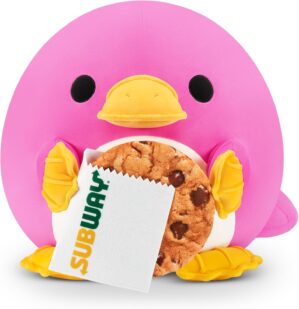 Snackles Series 2 Platypus & Subway 8 Inch Plush by ZURU, Ultra Soft Plush, Collectible Plush with Real Licensed Brands, Stuffed Animal, Giftable