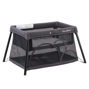 Pamo babe Travel Crib – Lightweight Baby Playpen with Bassinet, Portable Mini Playard