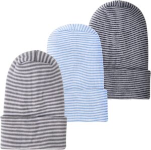 Newborn Baby Girl Hats with Bow No Scratch Cotton Toddler Infant Beanie Caps Soft Newborn Hospital Hat for Boys Girls