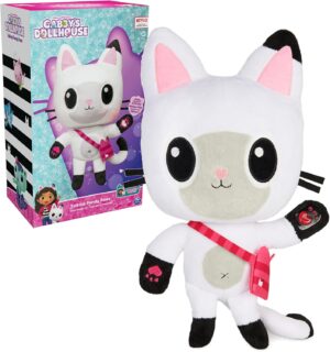 Gabby’s Dollhouse, 13-inch Talking Pandy Paws Plush Toy with Lights, Music and 10 Sounds and Phrases