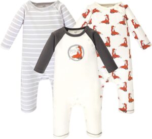 Touched by Nature Baby Girls’ Organic Cotton Coveralls