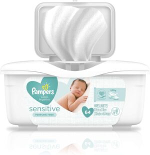 PAMPERS Sensitive Unscented Sensitive Kids Down Therepop Top Tube, 1 Count (Pack of 1)