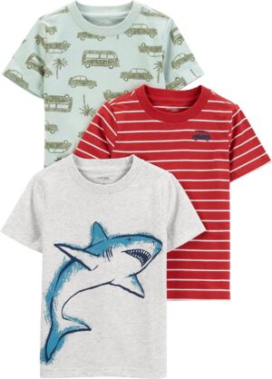 Simple Joys by Carter’s Baby Boys’ 3-Pack Short-Sleeve Tee Shirts
