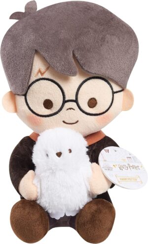 Harry Potter Wizarding Friends and Pals Harry Potter with Hedwig 11-inch Soft and Cuddly Plush Stuffed Animal, Kids Toys for Ages 3 Up, Amazon Exclusive by Just Play