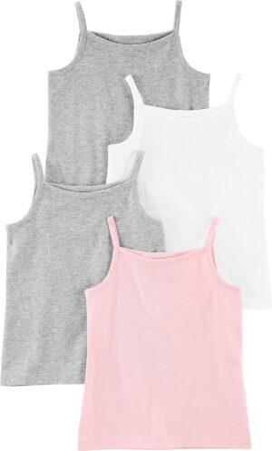 Simple Joys by Carter’s Girls and Toddlers’ Tank Tops, Pack of 4