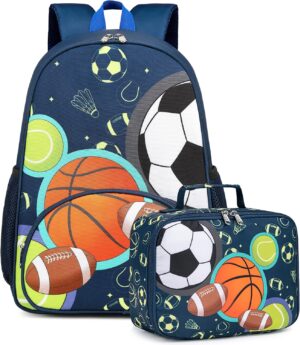 Backpack for Kids Boys Girls Preschool Kindergarten Bookbag Set with Lunch Box Toddler School Bag