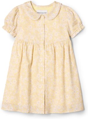Amazon Essentials x Sofia Grainge Toddlers and Baby Girls’ Cotton Sateen Dress with Collar
