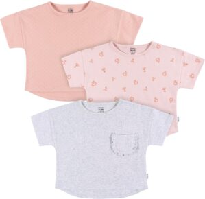 Gerber Baby Girls’ Toddler 3-Pack Short Sleeve Tees