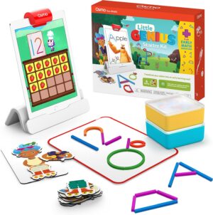 Osmo Early Math Learning Kit for iPad – 6 Educational Games for Ages 3-5 – STEM Toy with Osmo Base