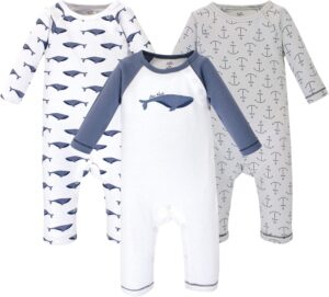 Touched by Nature Baby Girls’ Organic Cotton Coveralls