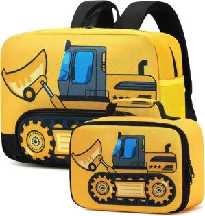 Backpack for Kids Boys Girls Preschool Kindergarten Bookbag Set with Lunch Box Toddler School Bag