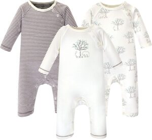 Touched by Nature Baby Girls’ Organic Cotton Coveralls