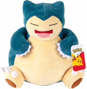 Pokemon 12″ Large Snorlax Plush – Officially Licensed – Generation One – Authentic 12-inch Soft Stuffed Animal Toy Figure – Easter Basket Stuffer Gift for Kids, Boys, Girls – 2+