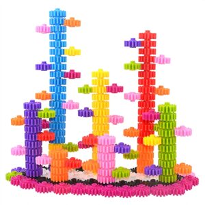 Gears Interlocking Learning Set, STEM Construction Toy Set – Building Kids Toys 180 Pcs – 10 Colors
