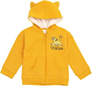 Disney Mickey Mouse Minnie Mouse Lion King Simba Fleece Zip Up Hoodie Newborn to Toddler