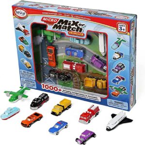 POPULAR PLAYTHINGS Mix or Match Vehicles, Magnetic Toy Play Set, Micro Vehicles
