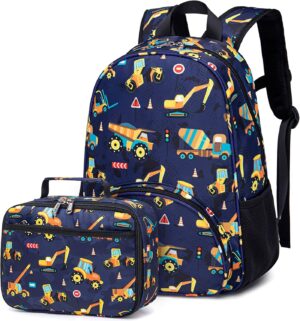 Backpack for Kids Boys Girls Preschool Kindergarten Bookbag Set with Lunch Box Toddler School Bag