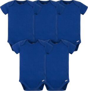 Gerber Baby 5 Pack Onesies Multi-Packs Bundle Interlock 180 Gsm