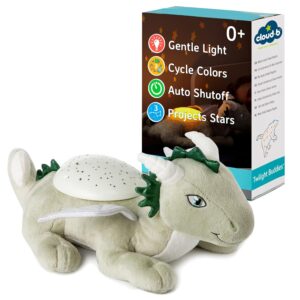 Cloud b Calming Nightlight Star Projector | Gentle Brightness | 3 Colors | 3 Constellations | Auto-Shutoff | Twilight Buddies®- Dragon