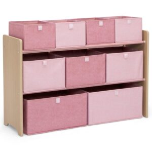 GAP GapKids Deluxe Toy Organizer – Greenguard Gold Certified, Blush/Natural