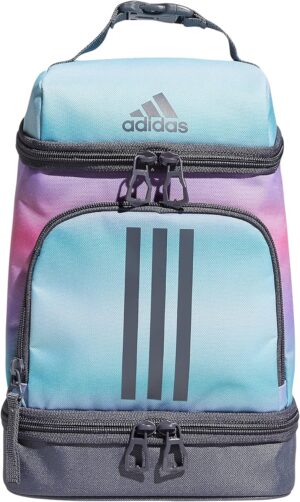 adidas Excel 2 Insulated Lunch Bag, Gradient Rose Tone Pink/Onix Grey, One Size
