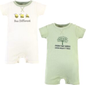Touched by Nature baby-boys Organic Cotton Rompers