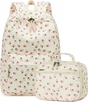 Bluboon Backpack for Girls Kids Preschool Backpack with Lunch Box Kindergarten Bookbag Toddler School Bags Set