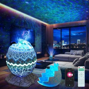 Star Projector Night Light, Galaxy Projector for Bedroom, 15 Color Mode Built-in 8 White Noise, and Bluetooth 5.1 Speaker, Remote & App Control, Timer Function, Christmas Light Projector for Kids