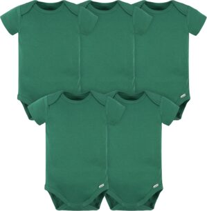 Gerber Baby 5 Pack Onesies Multi-Packs Bundle Interlock 180 Gsm