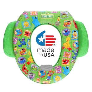 Sesame Street “Framed Friends” Soft Potty Seat and Potty Training Seat – Soft Cushion, Baby Potty Training, Safe, Easy to Clean