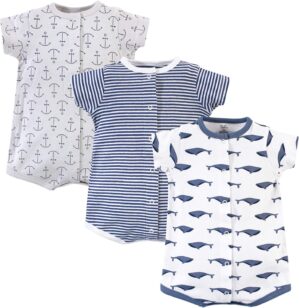 Touched by Nature baby-boys Organic Cotton Rompers