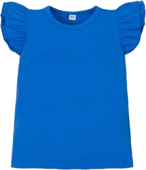 Magic Park 12M-7Y Baby Girl Blouse Toddler Ruffle T-Shirts Kids Girl Solid Color Tee Casual Tops for Girls