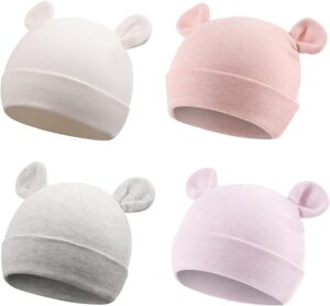 Cotton Newborn Baby Girls Hat Spring Newborn Boys Hat Cute Rabbit Infant Beanie