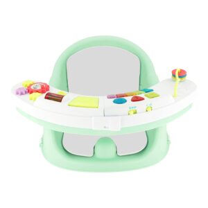 Infantino Music & Lights 3-in-1 Discovery Seat and Booster – Convertible, Infant Activity and Feeding Seat with Electronic Piano for Sensory Exploration, for Babies and Toddlers, Mint