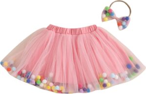 Tutu for Toddler Girls Baby Tulle Rainbow Skirt Kids Little Girls Ballet Dress Birthday Tutu Outfits Clothes