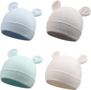 Cotton Newborn Baby Girls Hat Spring Newborn Boys Hat Cute Rabbit Infant Beanie