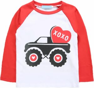 Big Sister Shirt for Toddler Girls Love Heart T-Shirts Raglan Long Sleeve Cotton Tops Birth Clothes 2-8 Years