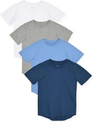 Studio 3 Boys’ Four-Pack Assorted Color T-Shirts