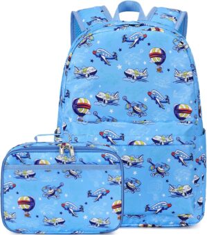 CAMTOP Backpack for Kids, Boys Girls Preschool Backpacks with Lunch Box Toddler Kindergarten School Bookbag Set