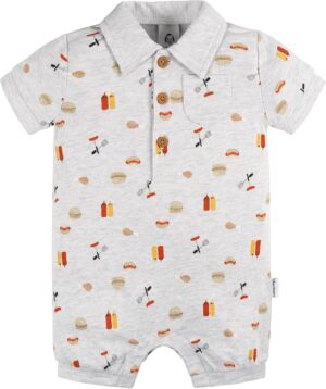 Gerber Baby Boys’ Cotton Polo Romper