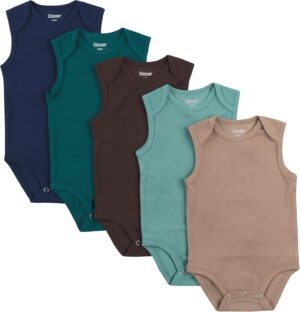 Hanes Baby and Toddler Ultimate Flexy Sleeveless Bodysuit (5 Pack)