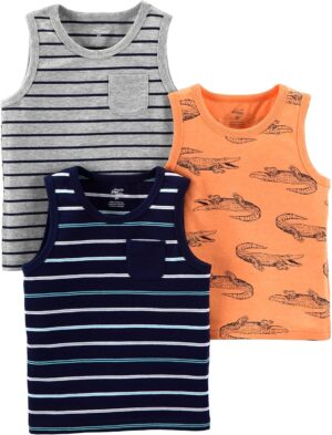 Simple Joys by Carter’s Baby Boys’ 3-Pack Muscle Tank Tops